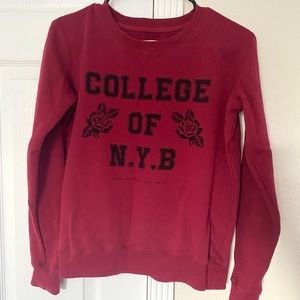 College of NYB Crewneck Sweater